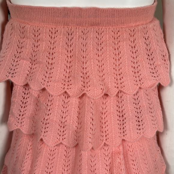 Juicy Couture Y2k Vintage Cashmere Tiered Ruffle Strapless Sweater Dress, Sz S - Picture 6 of 13